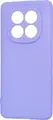 WOO Liquid Silicone Case for Xiaomi Redmi Note 14 Pro 5G, Purple Soft-Touch Matte Shock-Resistant Cover with Microfiber Lining, Minimalist Protective Shell