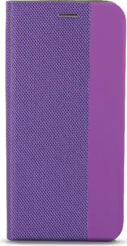 WOO Samsung Galaxy A56 5G Shell Flip Case, Textured Nylon Book Design, Soft Microfiber Lining, Integrated Stand, Shockproof, Purple