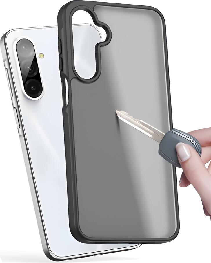 Husa Dux Ducis Yind pentru Samsung Galaxy A26 5G, Negru, Protectie Shockproof din TPU si PC Hibrid cu Captusala din Microfibra si Orificii pentru Cordon