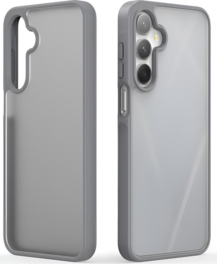 Husa Dux Ducis Yind pentru Samsung Galaxy A26 5G, Culoare Gri, Protectie Shockproof din TPU si PC Hibrid cu Captusala din Microfibra si Orificii pentru Cordon
