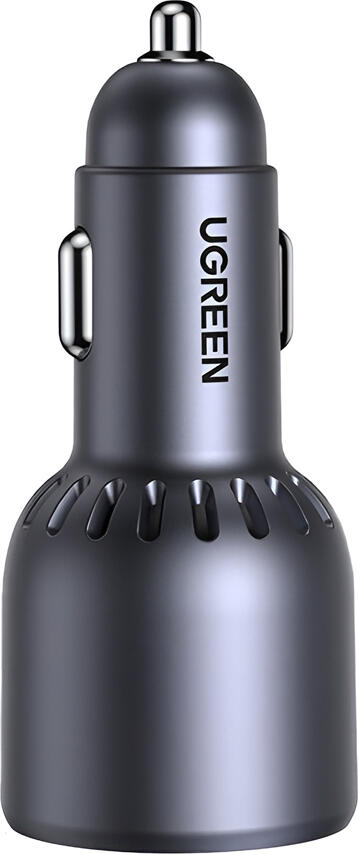 UGREEN EC703 Car Charger 75W, 2x USB-C and 1x USB-A Ports, PD and QC 3.0 Fast Charging, Aluminum Shell for Heat Dissipation, Universal Compatibility