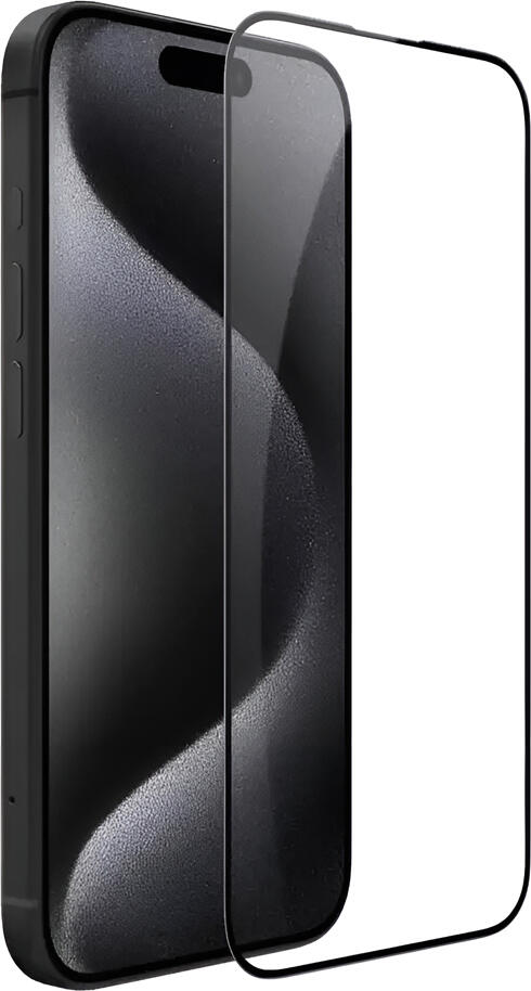 Защитное стекло Nillkin CP+PRO для iPhone 15 Pro, закаленное японское стекло AGC, твердость 9H, толщина 0.33 мм, олеофобное покрытие, края 2.5D, черный