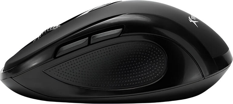 Xtrike Me GW-109 Wireless Gaming Mouse, 2.4 GHz Optical Sensor, 1200 DPI, 6 Buttons, Ergonomic Matte Anti-Slip Design, Black