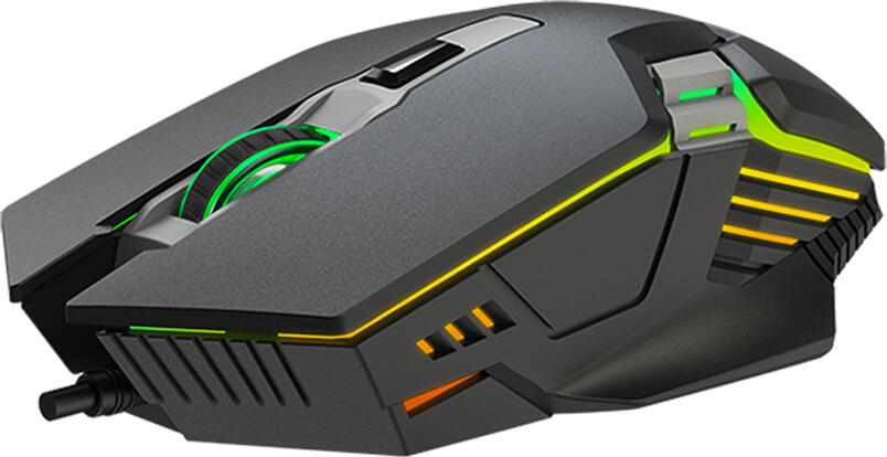 Xtrike Me GM-110 Wired Gaming Mouse, Optical Sensor up to 3600 DPI, 4 Buttons, RGB Backlight, Ergonomic Anti-Slip Design, USB, 1.5m Cable