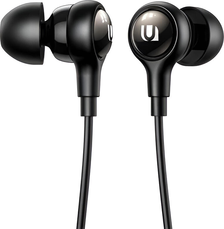 Casca In-Ear cu Fir UGREEN EP103 cu Mini-jack de 3.5 mm, Telecomanda In-line si Microfon, Design cu Izolare Fonica, Conector Placat cu Aur pentru Sunet Lossless, Negru