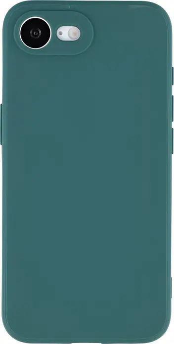 Husa WOO din Silicon Lichid pentru iPhone 16E si iPhone 17E, Culoare Verde, Protectie Shockproof Slim cu Captusala din Microfibra si Margini Ridicate