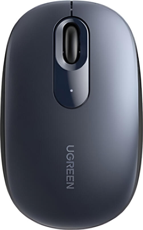 Mouse Optic Wireless UGREEN MU105, Albastru, Receptor USB 2.4 GHz, DPI Reglabil 800-2400, Butoane Silent Click, Design Ergonomic Simetric, PC Laptop Tablet