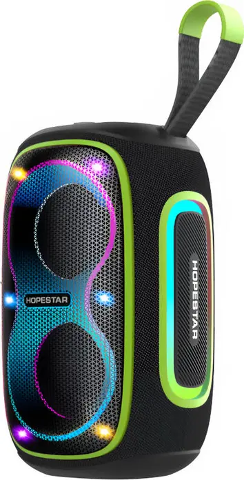Boxa Portabila Bluetooth 5.3 Hopestar P72 Stereo, Putere 30W, Doua Difuzoare de 66mm, Baterie 4000mAh, Rezistenta la Apa IPX5, Iluminare RGB, TWS, Radio FM
