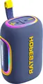Hopestar H58 Portable Bluetooth 5.3 Speaker, 65W Output, 8000mAh Battery, IPX6 Waterproof, RGB Light Ring, TWS, DSP Noise Reduction, AUX, TF Card, Blue, Stereo, 4-6h Charging