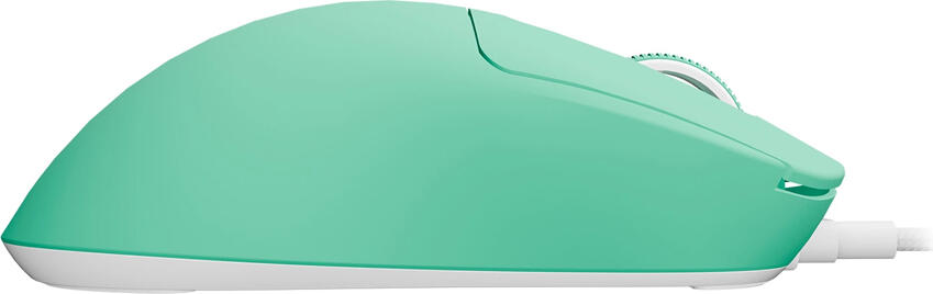 Fury Tanto T4 Gaming Mouse, Mint Green, Ergonomic Lightweight Design, Pixart PAW3327 Optical Sensor, 12,000 DPI, Huano Purple 90M Switches, Textured Scroll Wheel, 46g, 7 Programmable Buttons, RGB, Paracord