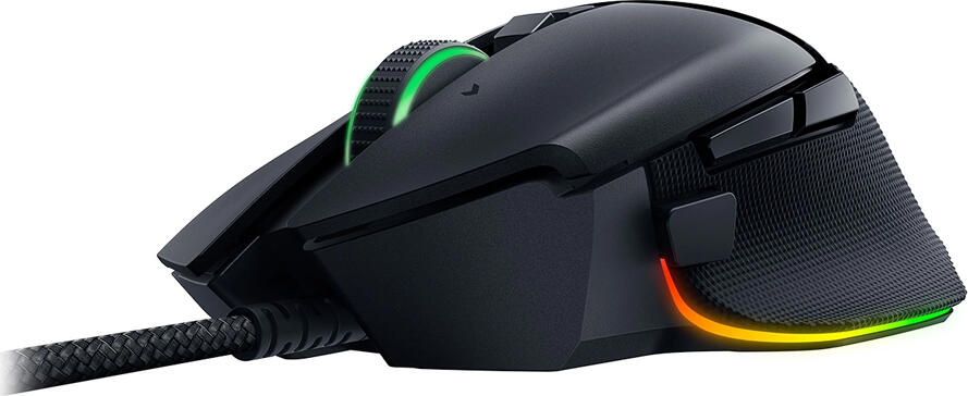 Razer Basilisk V3 35K Gaming Mouse RZ01-0523 Focus Pro 35K Optical Sensor 35000 DPI HyperScroll Tilt Wheel 11 Programmable Buttons Chroma RGB Black