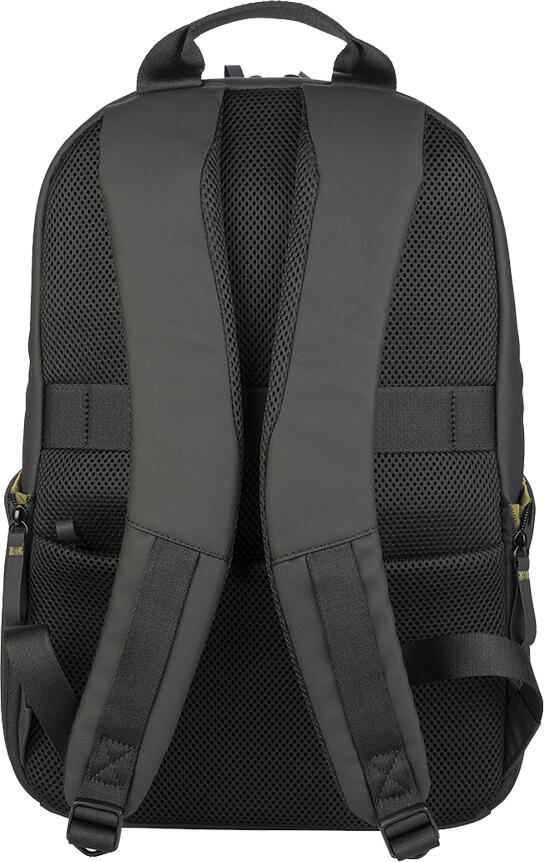 Rucsac Tucano Laser pentru Laptop 15.6 inch si MacBook Pro 16, Negru, Material Reciclat Rezistent la Apa, Curele Ergonomice cu Peruta, BKLAS15