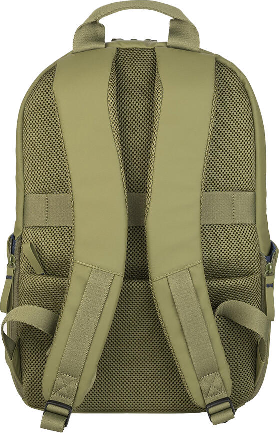 Tucano Laser BKLAS15 Laptop Backpack for 15.6 inch Laptops and MacBook Pro 16, Water-Resistant Recycled Polyester, Ergonomic Design, Military Green