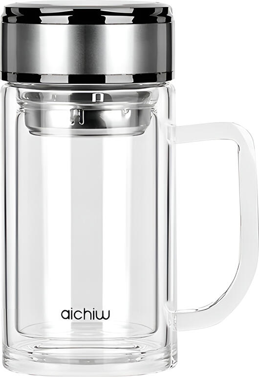 Aichiw Glass Thermos Mug with infuse system AI-D163 380 ML