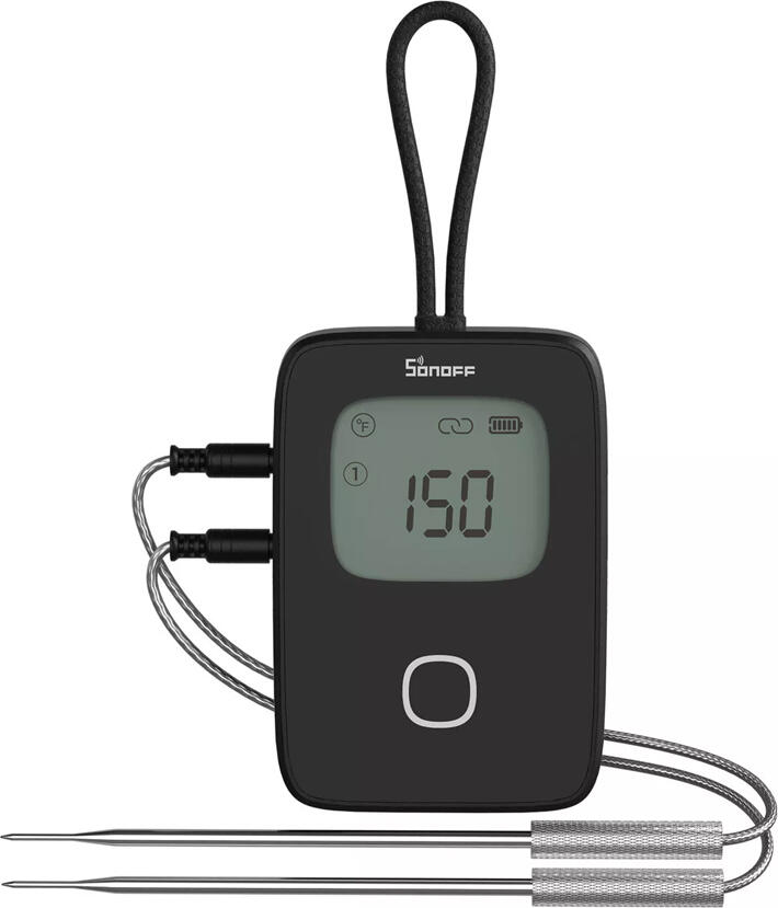 Sonoff BMT01 Smart BBQ Meat Thermometer with 2 SUS304 Stainless Steel Probes, eWeLink App Support, Real-time Monitoring and Alerts, 0-300°C Range