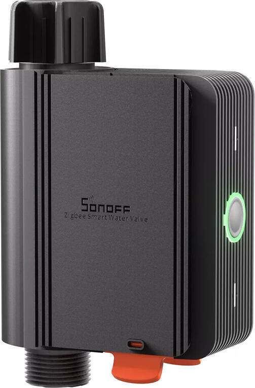 Sonoff SWV-BSP Zigbee 3.0 Smart Water Valve, 3/4" BSP Thread, IP55 Waterproof, Battery Powered, Remote App & Voice Control, Schedule & Capacity Modes