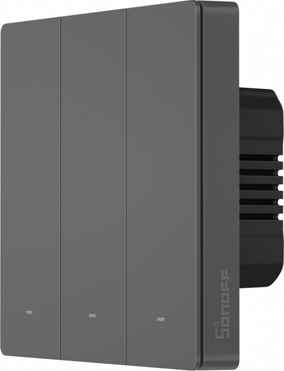 Sonoff Wi-Fi Smart Wall Switch SwitchMan M5 3 Gang (Neutral Wire), Dim Gray
