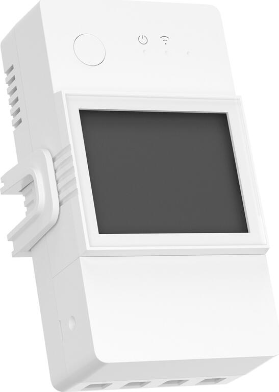 Умный переключатель-ваттметр Sonoff POW Elite Wi-Fi POWR316D POWR320D с ЖК-дисплеем, приложением eWeLink, поддержкой Alexa и Google Assistant, DIN-рейка, 16A