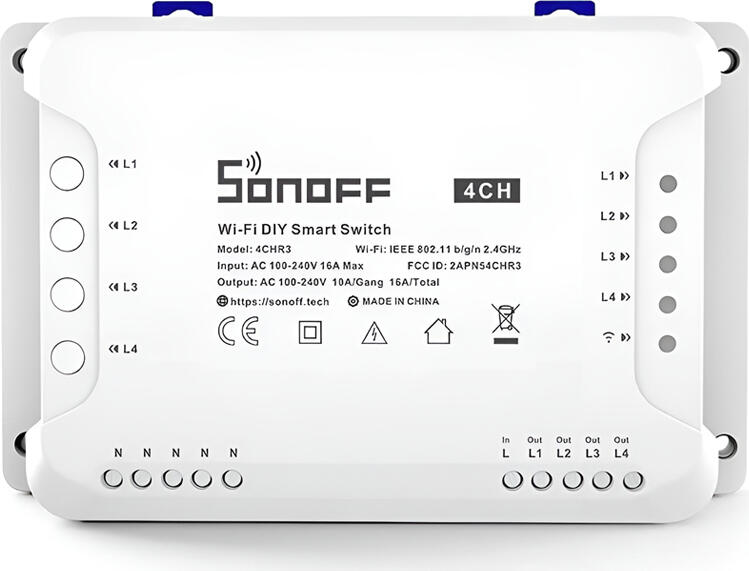 Sonoff Wi-Fi 4-Gang Smart Switch 4CHR3