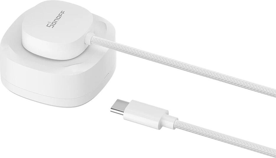 Sonoff SNZB-05P Zigbee 3.0 Water Leak Sensor, IP67 Waterproof Liquid Detector with 2m Extension Cable, CR2477 Battery, White ABS