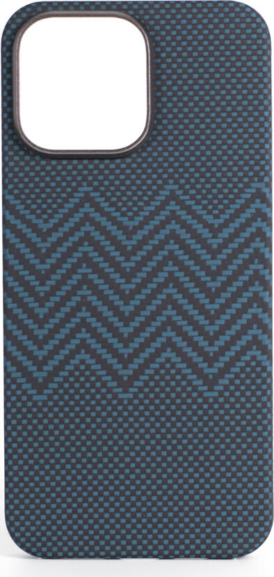 VANTA Carbon Ring Weaving M MagSafe Case for iPhone 16 Pro Max and iPhone 16, M-Blue Semi-matte Carbon Fiber and Hard Polycarbonate Shockproof Slim Cover