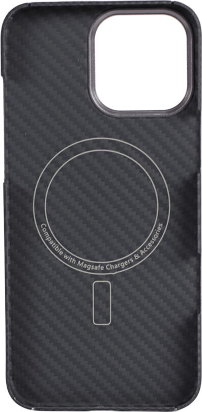 VANTA Carbon Ring Weaving M MagSafe Case for iPhone 16 Pro Max and iPhone 16, M-Black Woven Carbon Fiber TPU Shockproof Slim Cover, Matte Finish