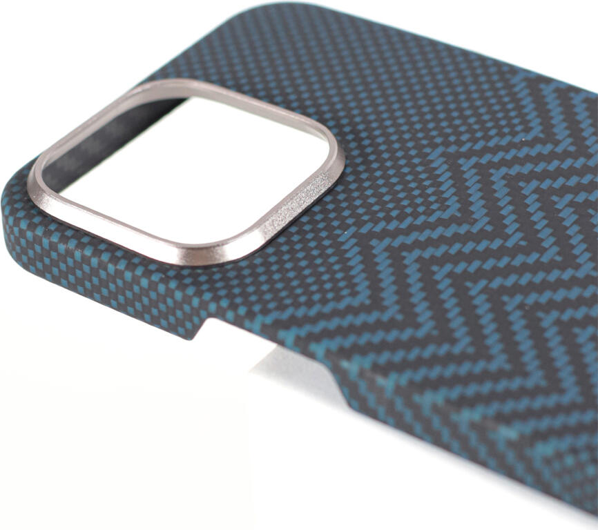 Чехол VANTA Carbon Ring Weaving M MagSafe для iPhone 16 Pro, противоударный кейс из углеродного волокна и TPU с магнитным кольцом