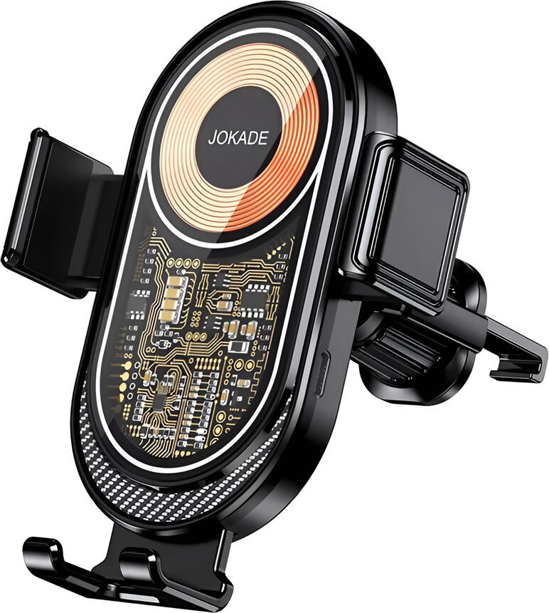 Jokade Car Holder Wireless Automatic Air Outlet Spiral Hook 15W JH020, Black( Damaged Box)