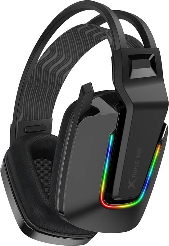 Casca Gaming cu Fir Xtrike Me GH-712, Difuzoare 50mm, Iluminare Dinamica RGB, Microfon Omnidirectional, Cablu Impletit, pentru PC PS5 PS4 Xbox Switch