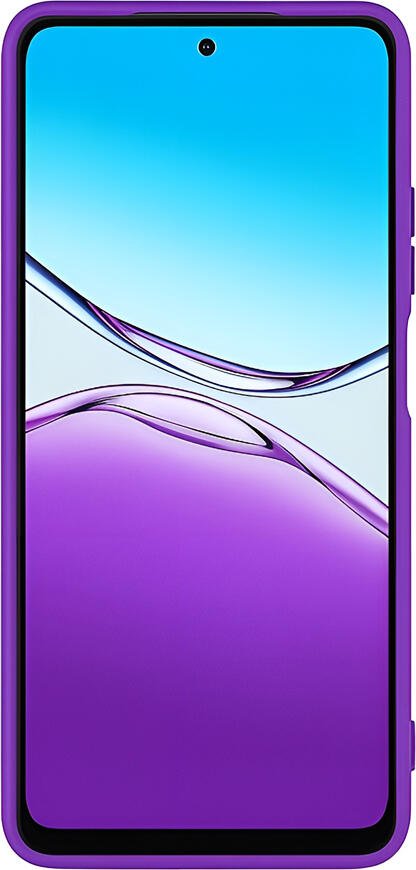 WOO Silicone Neo Soft Protective Case for Oppo A5 4G, Flexible Silicone Cover, Purple