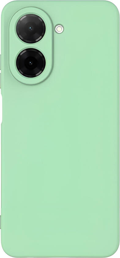 WOO Liquid Silicone Case for Redmi A5, Green, Soft-Touch Protective Cover with Precise Cutouts for Ports and Camera, 173mm