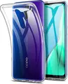 Husa WOO Transparenta din TPU pentru Oppo A5 4G, Cover Flexibil Shock-Absorbent, Protectie Anti-Zgarieturi si Praf cu Margini Ridicate