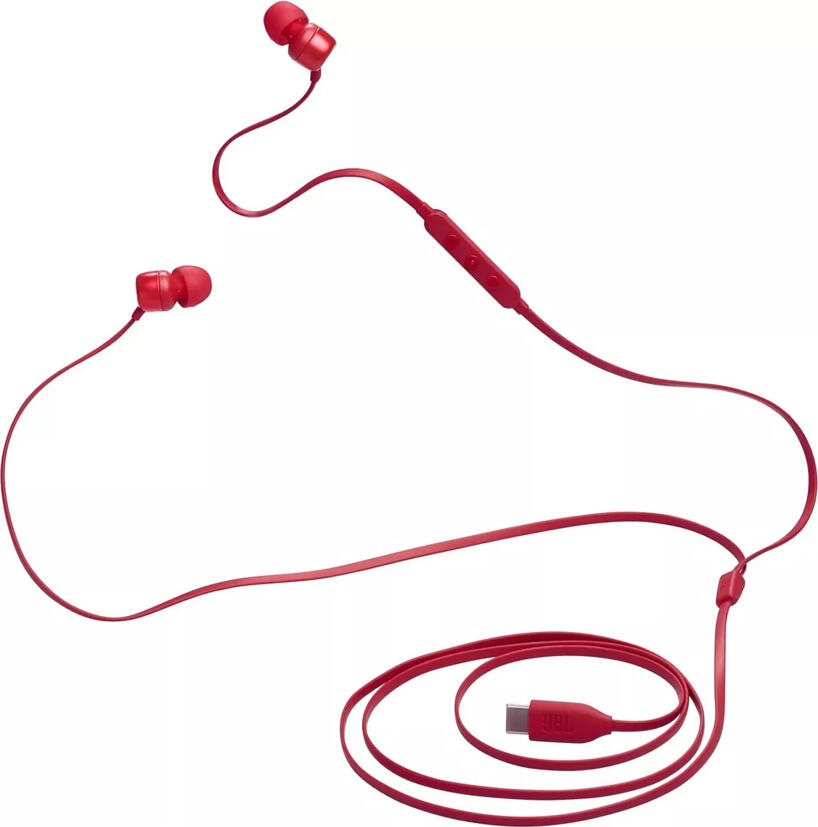 JBL Earphones Type-C with Mic Tune 310C, Red