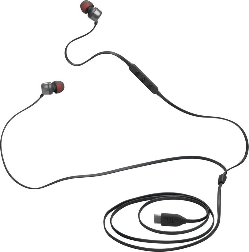 JBL Earphones Type-C with Mic Tune 310C, Black