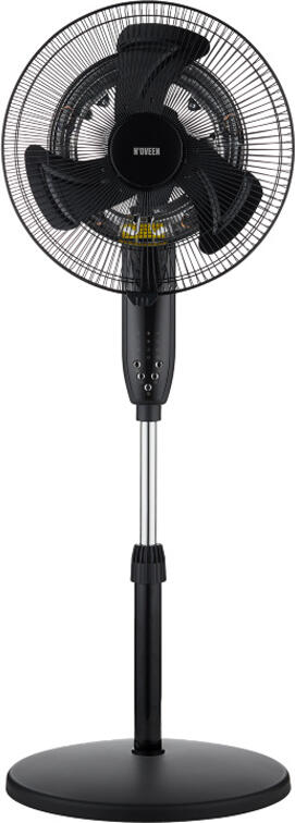 Ventilator si Calorifer de Podea 2-in-1 NOVEEN F740 WiFi Tuya Smart X-LINE, Pale Metalice 40cm, Putere 2000W, Inaltime Telescopică, Telecomanda si App