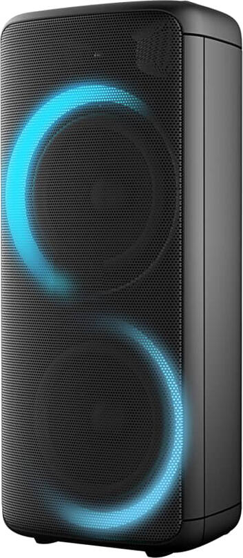 Eden Party Speaker ED-1006 100W with 2 Wireless Microphones, Mega Bass, H=82cm, Black