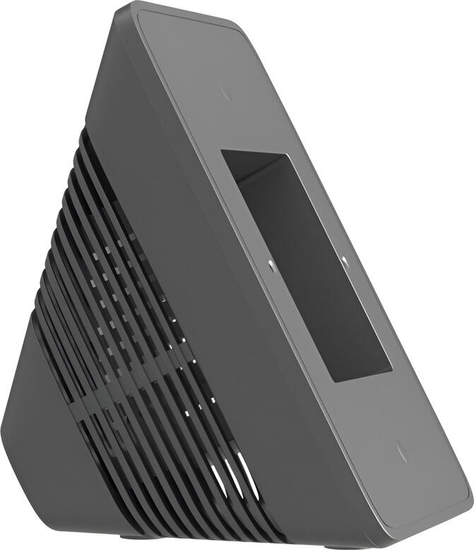 Sonoff Enclosure Stand for NSPanel and NSPanel Pro, Grey, Polycarbonate V0 Fire-Rated Material, Triangular Anti-Tip Desktop Controller Base, Tool-Free Installation