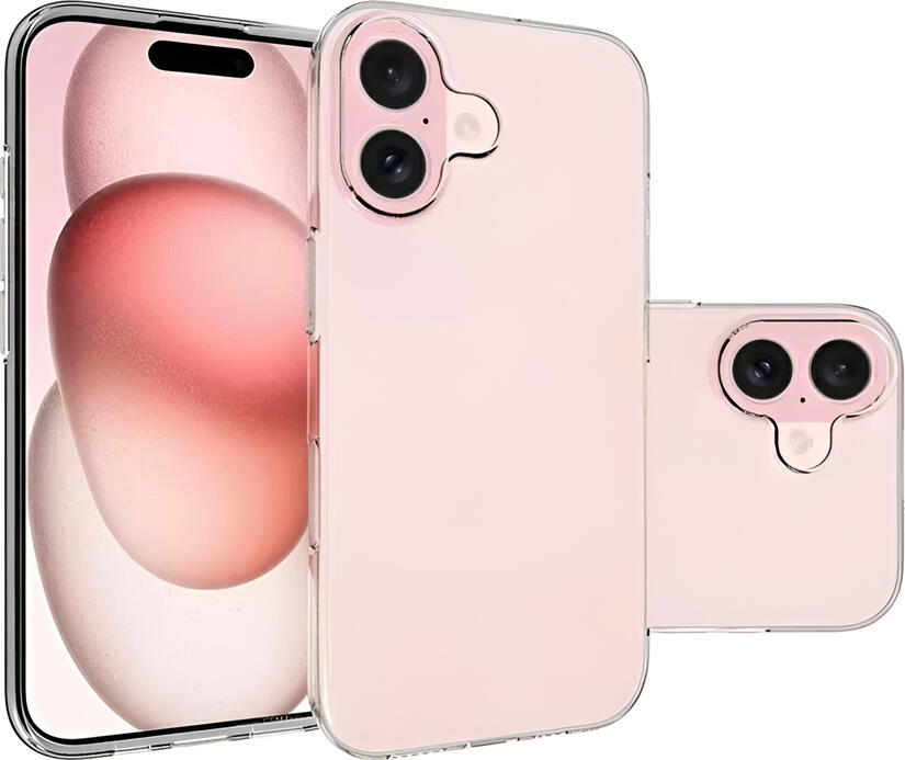 WOO Protective Case for iPhone 17, Clear Transparent TPU Shockproof Cover with Anti-Slip Surface, Scratch and Dust Resistant Minimalist Design
