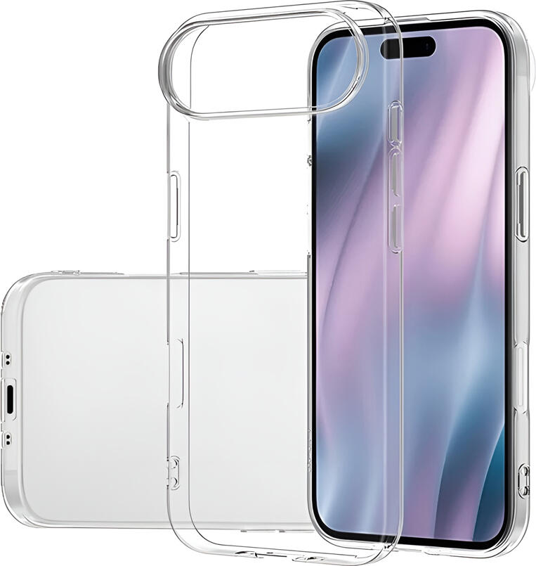 WOO Case for Apple iPhone 17 Air Protective Cover with Pill-Shaped Camera Cutout, Flexible TPU, Clear