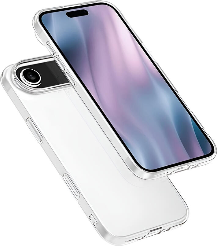 WOO Case for Apple iPhone 17 Air Protective Cover with Pill-Shaped Camera Cutout, Flexible TPU, Clear