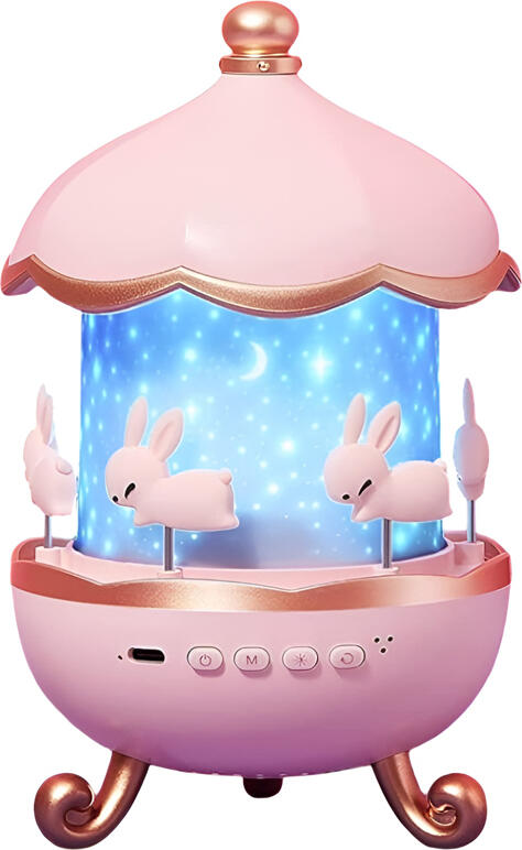 NO Brand Glaceon Light Projector,6 Film,5 Colours Changing,Rabbits Night Light Projector for Kids