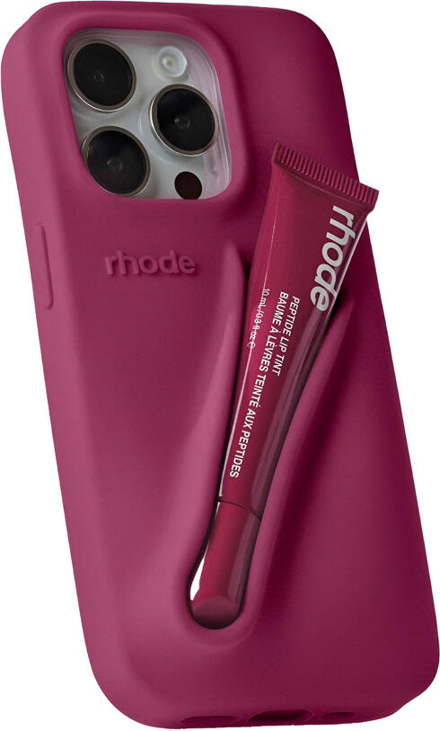 Rhode Lip Tint Phone Case iPhone 16, Raspberry Jelly