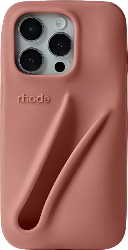Rhode Lip Case for iPhone 16 Pro Max, Toast, Soft-Touch Silicone Protective Cover with Integrated Peptide Lip Treatment Holder Slot, Raised Bezels