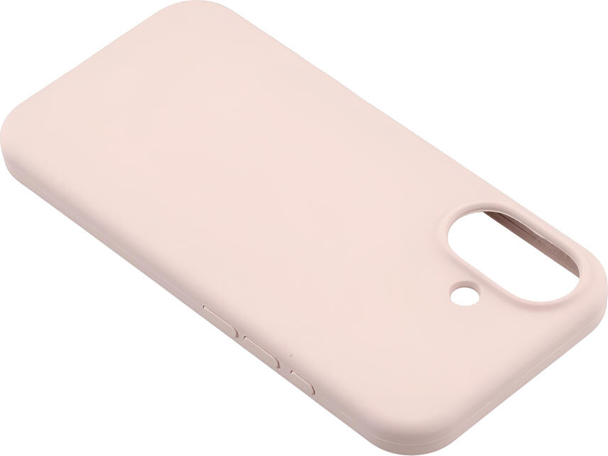 WOO Liquid Silicone Case for iPhone 17, Pink, Shock-Resistant Anti-Slip Protective Cover with Microfiber Lining and Matte Finish, Dust-Resistant