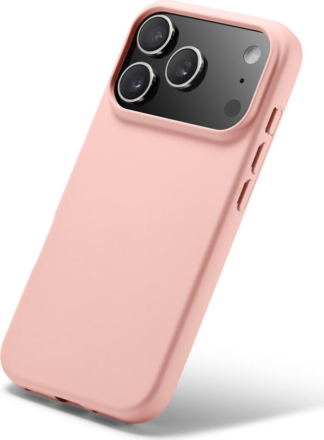 WOO Case Liquid Silicone Cover for iPhone 17 Pro and iPhone 18 Pro, Pink, Shockproof Matte Case with Microfiber Lining, Anti-slip and Dust Resistant