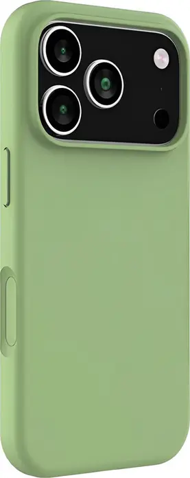 Husa WOO din Silicon Lichid pentru iPhone 17 Pro si iPhone 18 Pro, Verde, Finisaj Mat Soft-Touch, Protectie Anti-Amprente cu Decupaje Precise