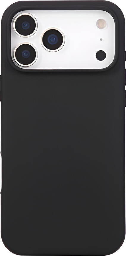 Husa WOO din Silicon Lichid pentru iPhone 17 Pro si iPhone 18 Pro, Negru, Finisaj Mat Soft-Touch, Protectie Anti-Amprente cu Decupaje Precise