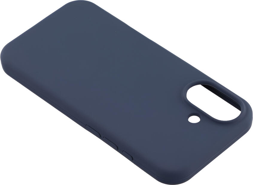 WOO Liquid Silicone Case for iPhone 17, Blue, Shock-Resistant Anti-Slip Protective Cover with Microfiber Lining and Matte Finish, Dust-Resistant