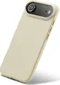 WOO Liquid Silicone Case for iPhone 17 Air, Slim Fit Protective Cover with Pill-Shaped Camera Cutout, Beige