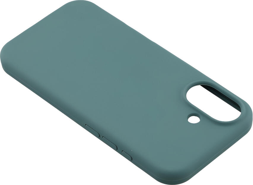 WOO Liquid Silicone Case for iPhone 17, Green, Shock-Resistant Anti-Slip Protective Cover with Microfiber Lining and Matte Finish, Dust-Resistant